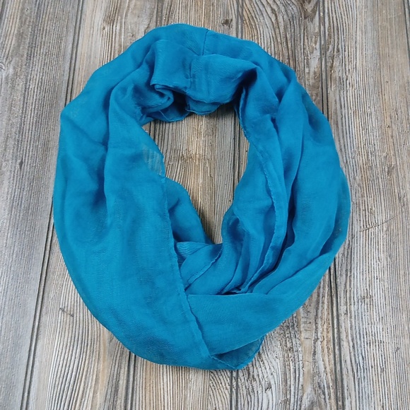 Teal Lightweight Infinity Scarf - Picture 5 of 6